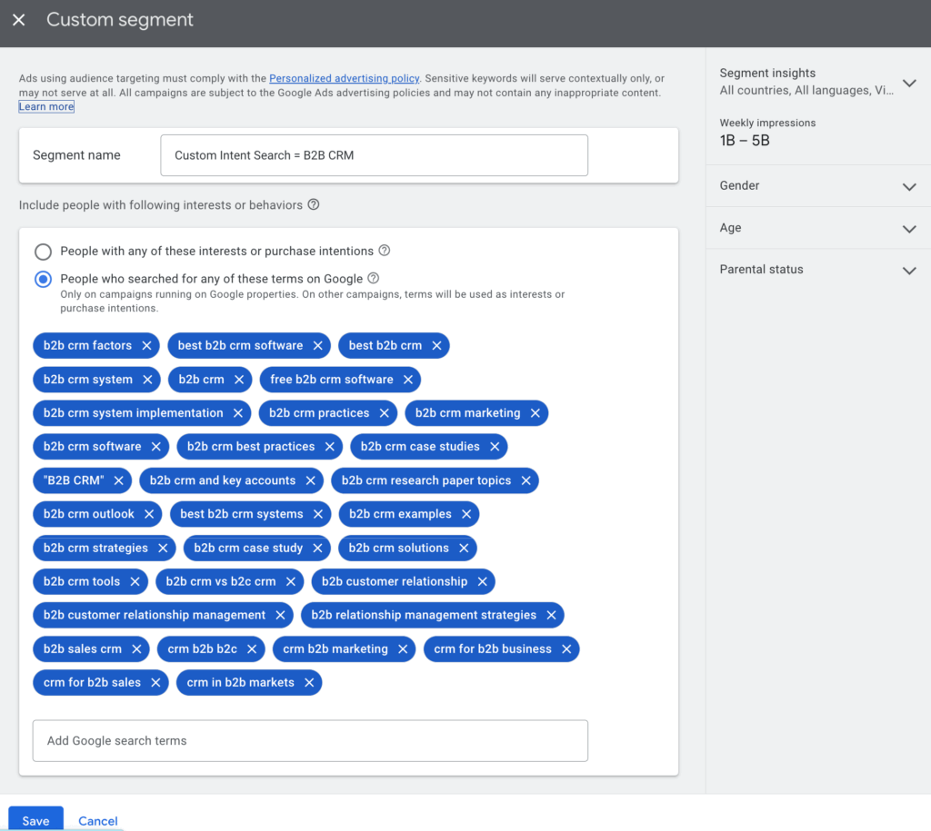 Targeting Segments