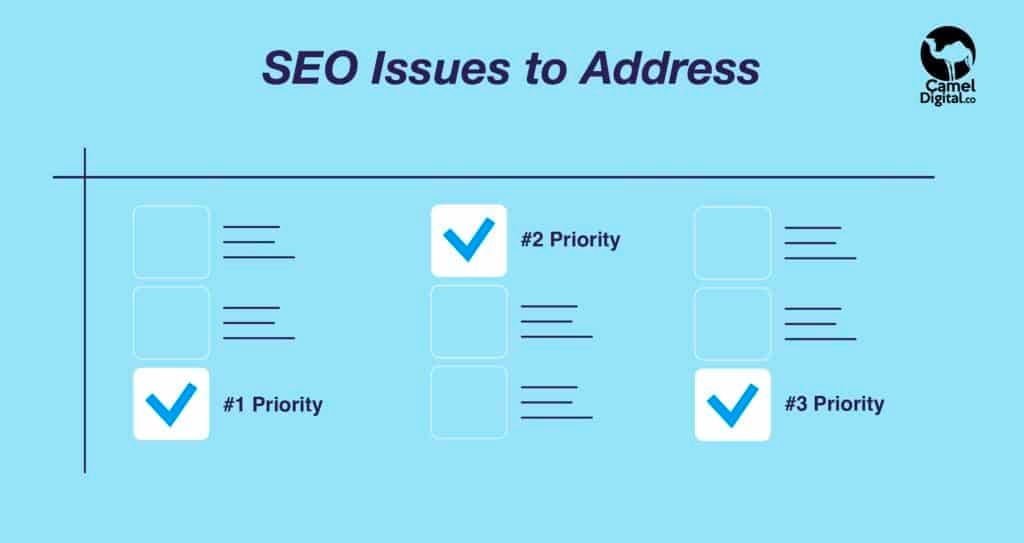 SEO Issues and Priority